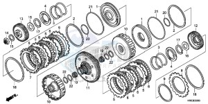 TRX500FA6G TRX500FA Australia - (U) drawing CLUTCH (DCT)