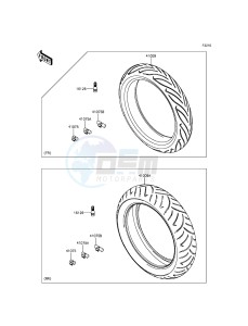 ER-6N ER650ECF XX (EU ME A(FRICA) drawing Tires