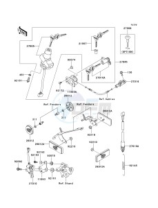 ZX 636 B [NINJA ZX-6R[ (B1-B2) [NINJA ZX-6R drawing IGNITION SWITCH_LOCKS_REFLECTORS