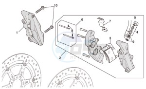 RSV 1000 Tuono drawing Front brake caliper II