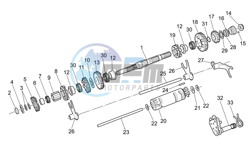 Driven shaft