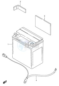 VS1400 (E3-E28) INTRUDER drawing BATTERY