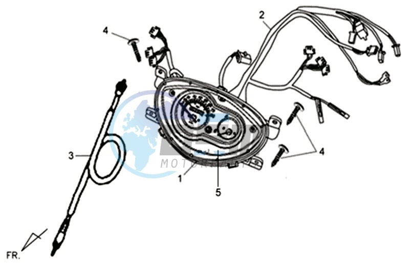 DASHBOARD / SPEEDOMETER CABLE / WIRING HARNASS