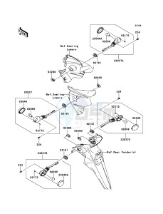 NINJA 250R EX250KCF GB XX (EU ME A(FRICA) drawing Turn Signals