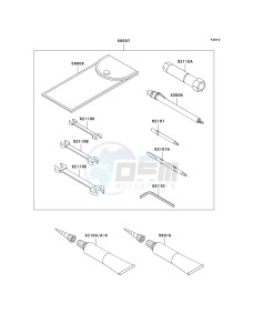 VN 1600 A [VULCAN 1600 CLASSIC] (A6F-A8FA) A8F drawing OWNERS TOOLS