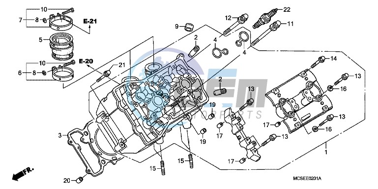 LEFT CYLINDER HEAD