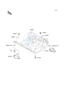 JT 1100 A [1100 STX] (A1) [1100 STX] drawing ENGINE MOUNT