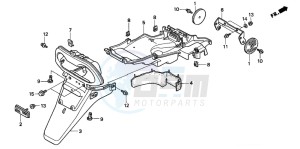 SFX50 drawing REAR FENDER