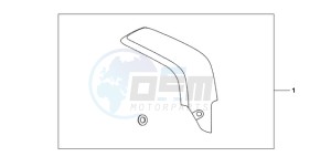 CBR600RRA F / CMF drawing CARBON FIBER EXHAUST GUARD