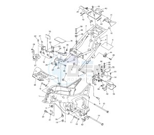 FZ6 FAZER S2 ABS 600 drawing FRAME