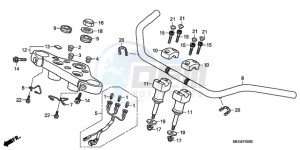 VT750CA9 Australia - (U / SPC) drawing HANDLE PIPE/TOP BRIDGE