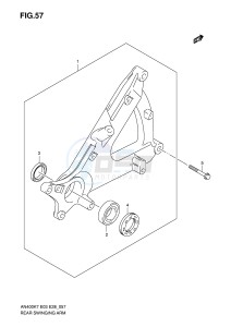 AN400 (E3-E28) Burgman drawing REAR SWINGING ARM