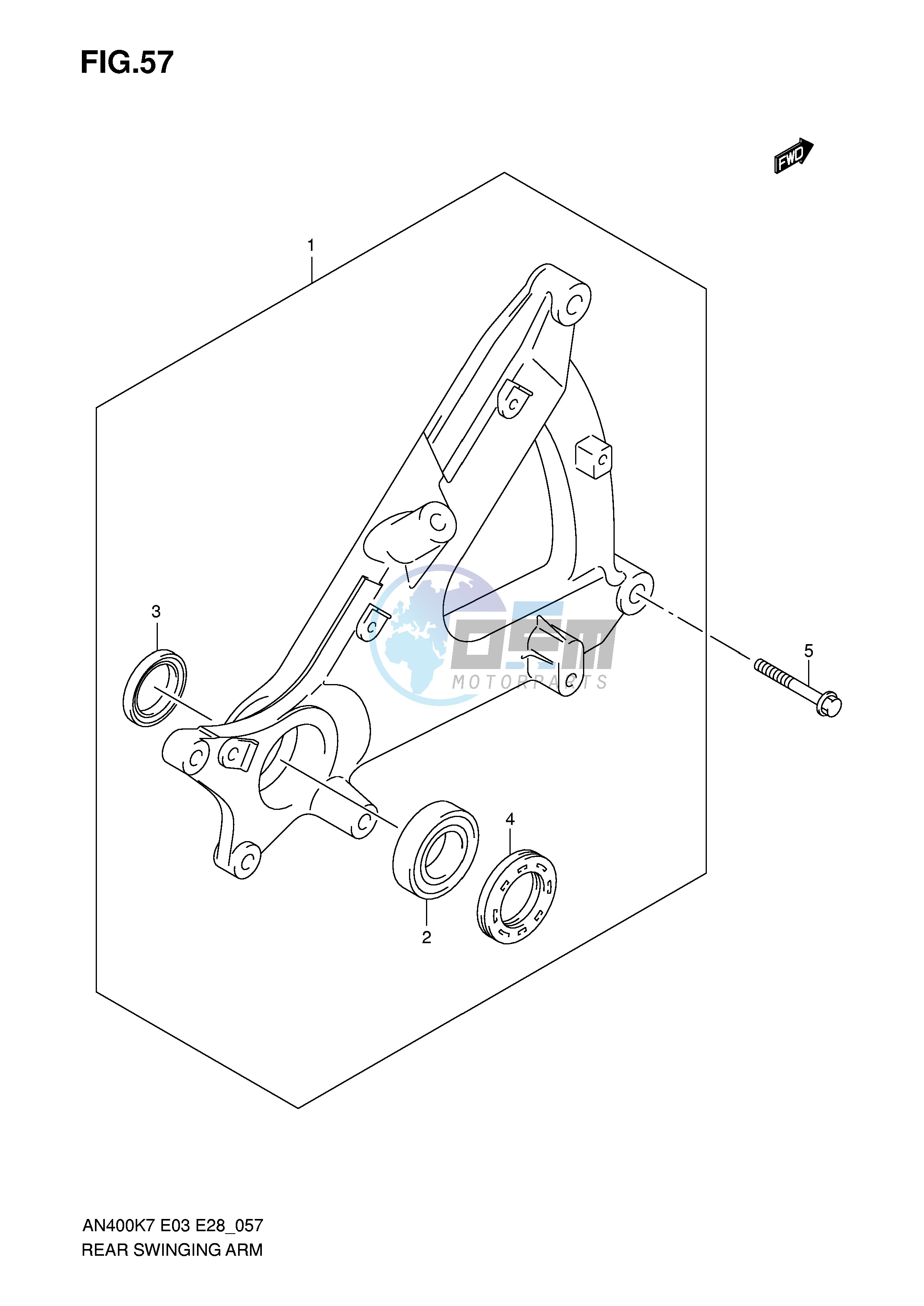 REAR SWINGING ARM