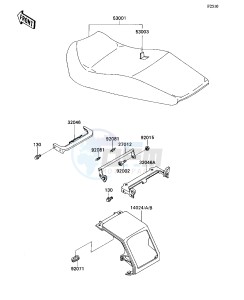 ZX 1100 C [NINJA ZX-11] (C1-C4) [NINJA ZX-11] drawing SEAT