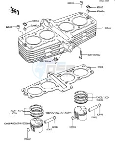 KZ 550 F [SPECTRE] (F1-F2) [SPECTRE] drawing CYLINDER_PISTONS