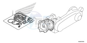 NSS300AD Forza E drawing GASKET KIT A