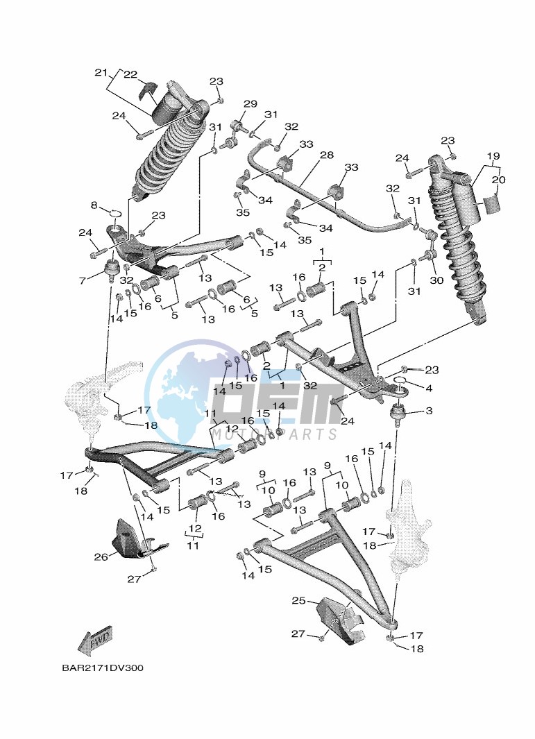 FRONT SUSPENSION & WHEEL