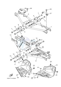 YFM700FWAD YFM70GPAH (2UDE) drawing REAR ARM