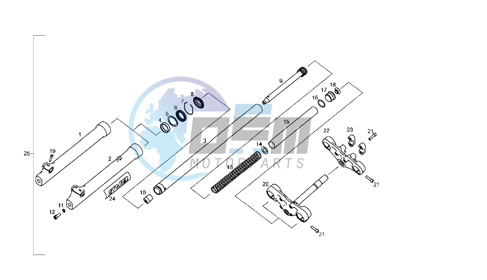 FRONT FORK KAYABA