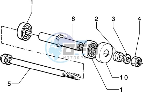 Front wheel component parts