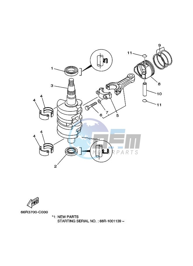 CRANKSHAFT--PISTON