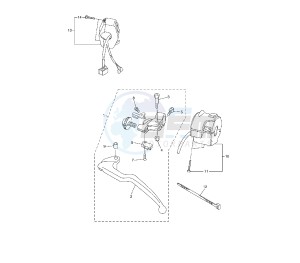 YZF R6 600 drawing HANDLE SWITCH AND LEVER 13SL-SN