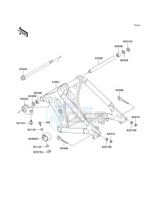 VN 800 A [VULCAN 800] (A6-A9) [VULCAN 800] drawing SWINGARM