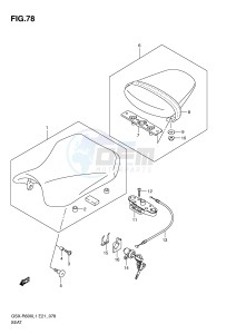 GSX-R600 (E21) drawing SEAT (GSX-R600UFL1 E21)