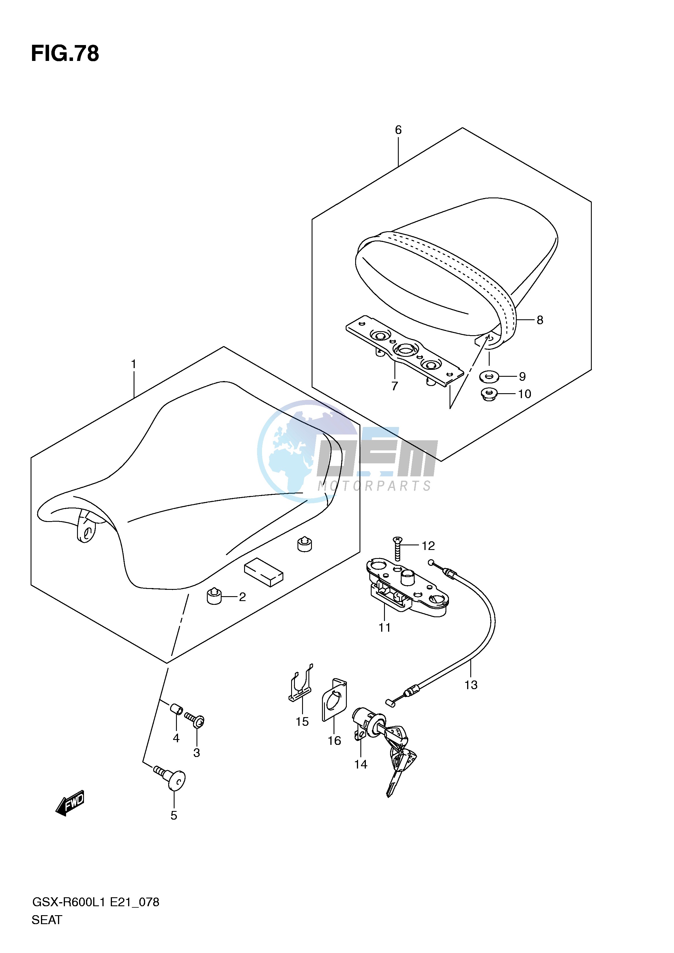 SEAT (GSX-R600UFL1 E21)