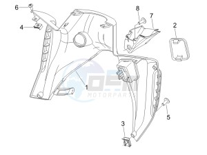 Nexus 500 e3 drawing Front glove-box - Knee-guard panel