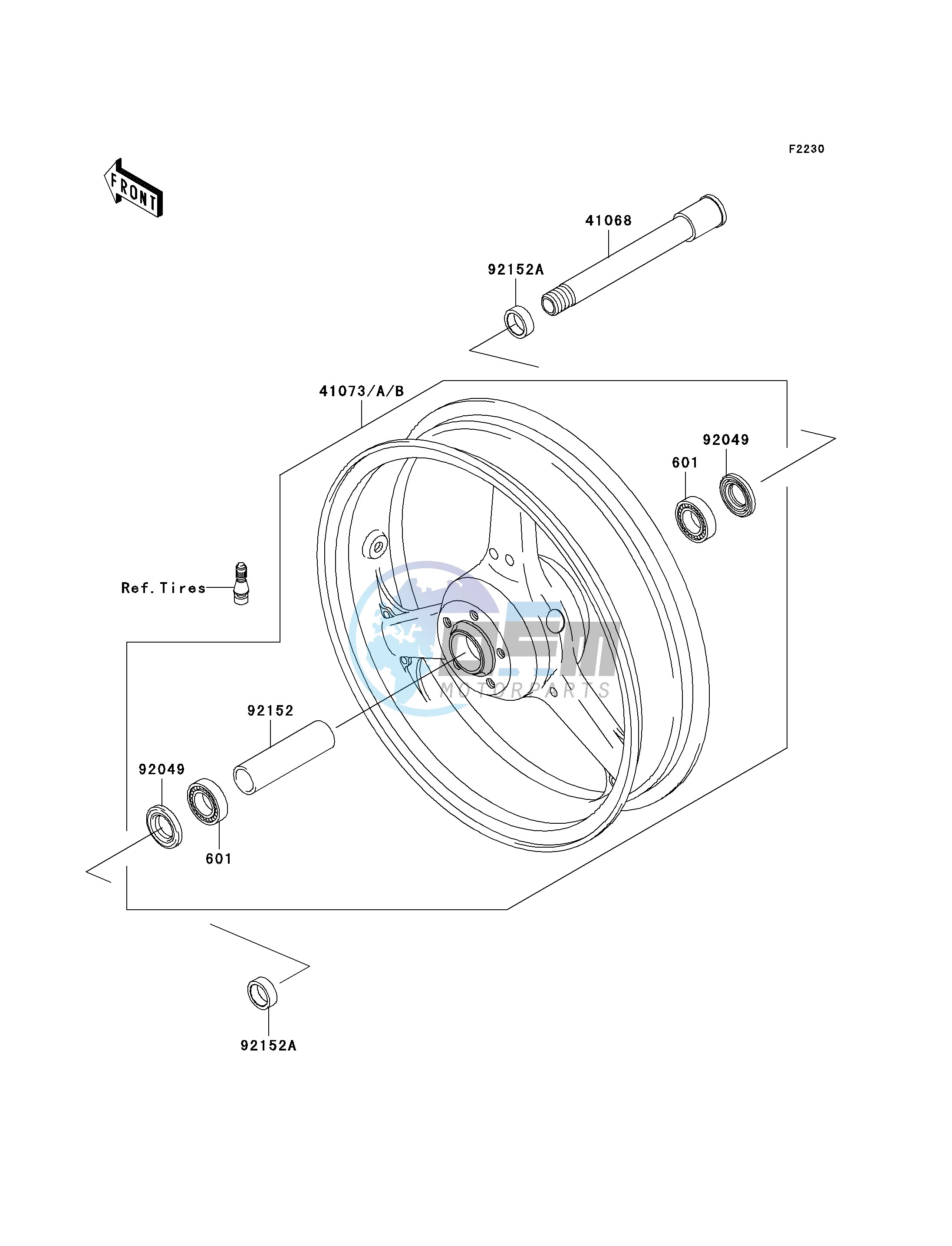 FRONT HUB