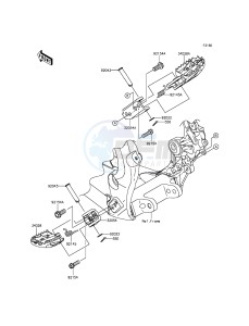 KX450F KX450FFF EU drawing Footrests