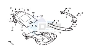 MAXSYM 600 I ABS EXECUTIVE SPORT L6 drawing REAR GRIP