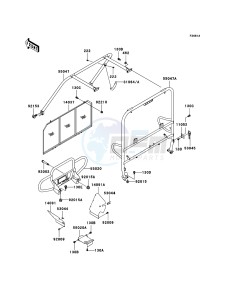 MULE 3010 4x4 KAF620-E5 EU drawing Guards/Cab Frame