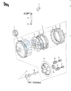 KLT 250 A [KLT250] (A1) [KLT250] drawing CLUTCH -- 82 A1- -