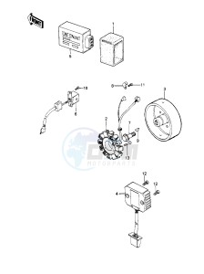 KLT 250 P [POLICE] (P1) [POLICE] drawing IGNITION_GENERATOR_REGULATOR