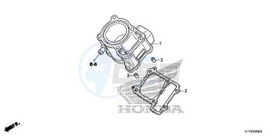 CBR125RSF CBR125RS E drawing CYLINDER