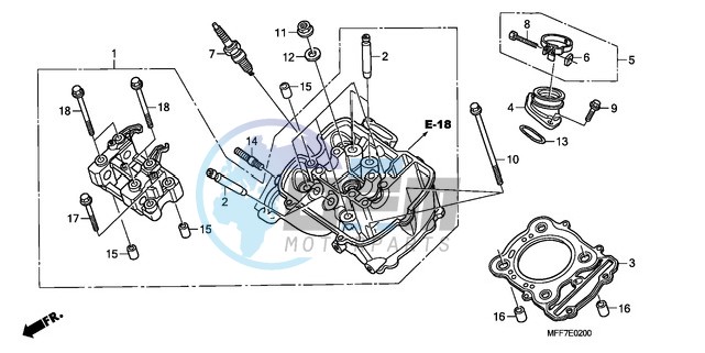 FRONT CYLINDER HEAD