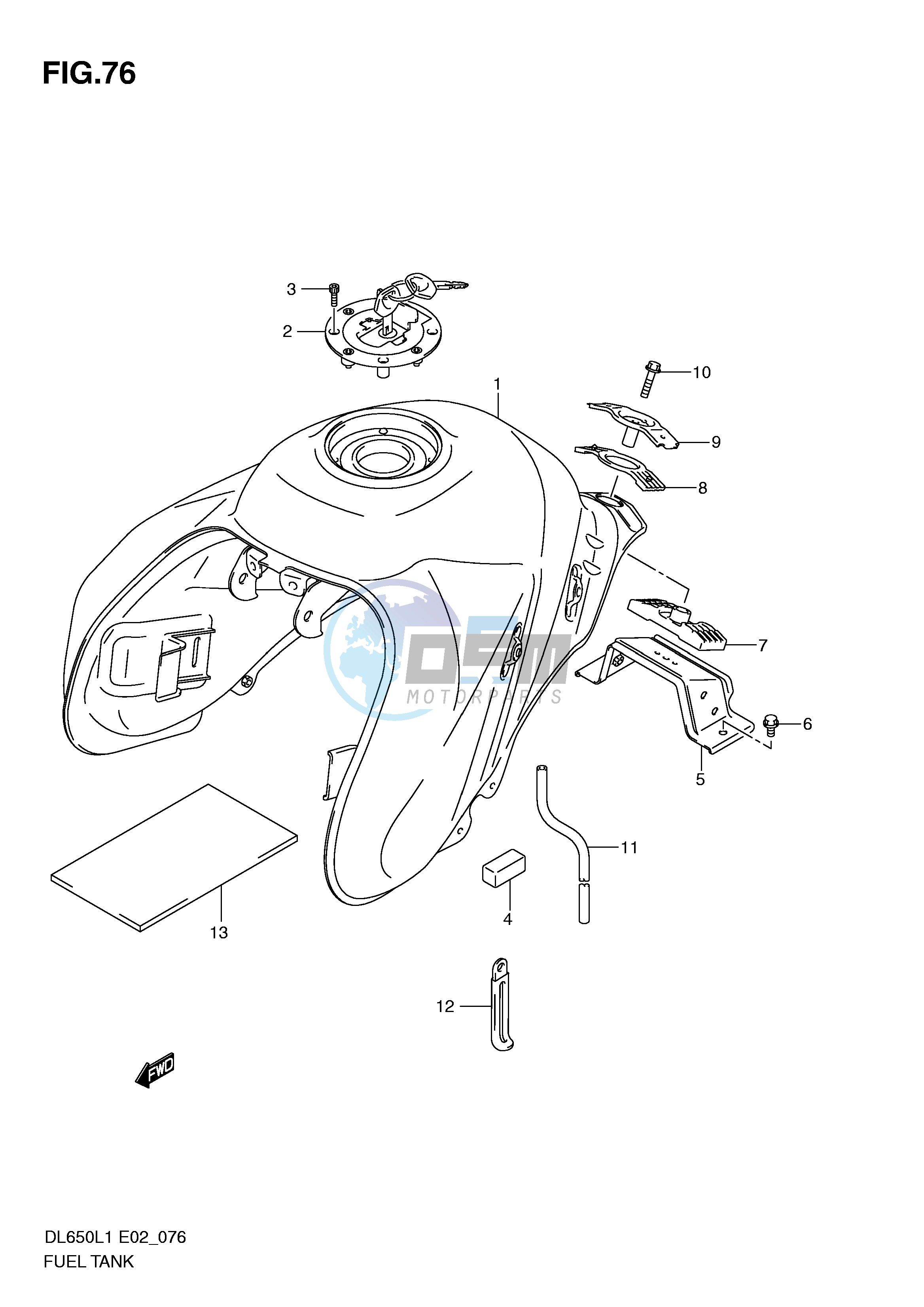 FUEL TANK (DL650L1 E24)