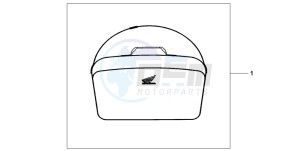 CBF600S drawing TOP BOX INNERBAG