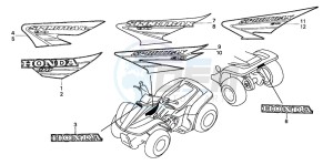 TRX90 FOURTRAX 90 drawing MARK