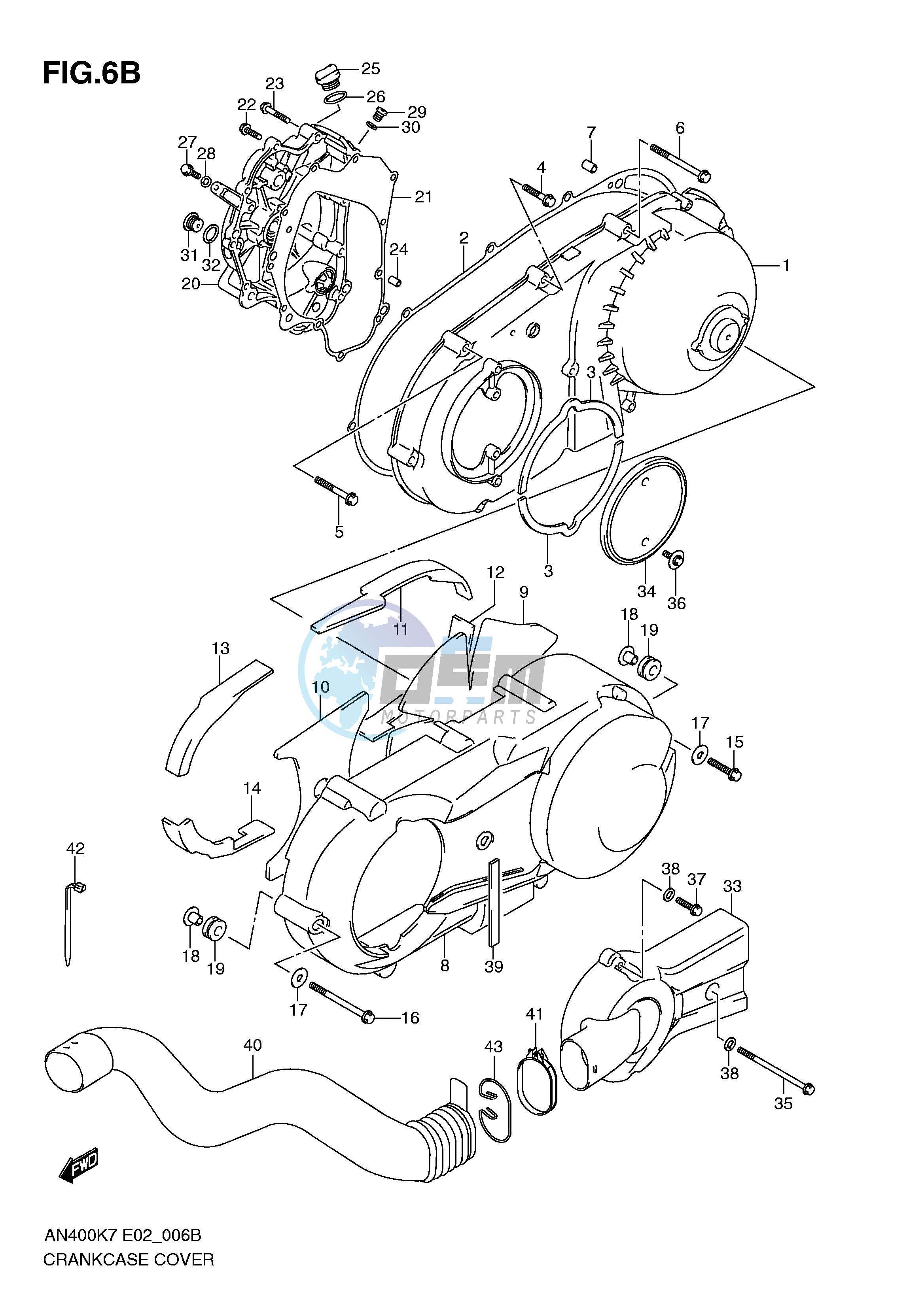 CRANKCASE COVER (MODEL L0)