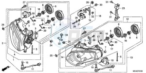 GL1800A BR - (BR) drawing HEADLIGHT