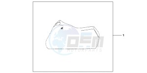 VFR1200FDB drawing INDOOR CYCLE COVER