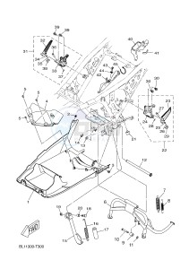 YP400RA X-MAX 400 ABS (BL11 BL11 BL11 BL11) drawing STAND & FOOTREST