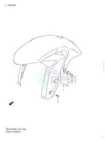 GSX-R1000 drawing FRONT FENDER