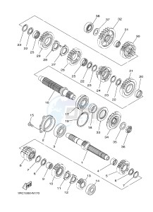 MT09A MT09 ABS 900 (2DRH) drawing TRANSMISSION