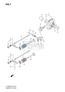 LT-Z50 (P19) drawing CAMSHAFT VALVE