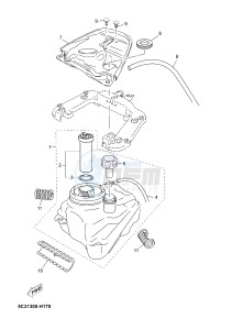 YN50 YN50F NEO'S 4 (2ACM 2ACM 2ACM 2ACM) drawing FUEL TANK