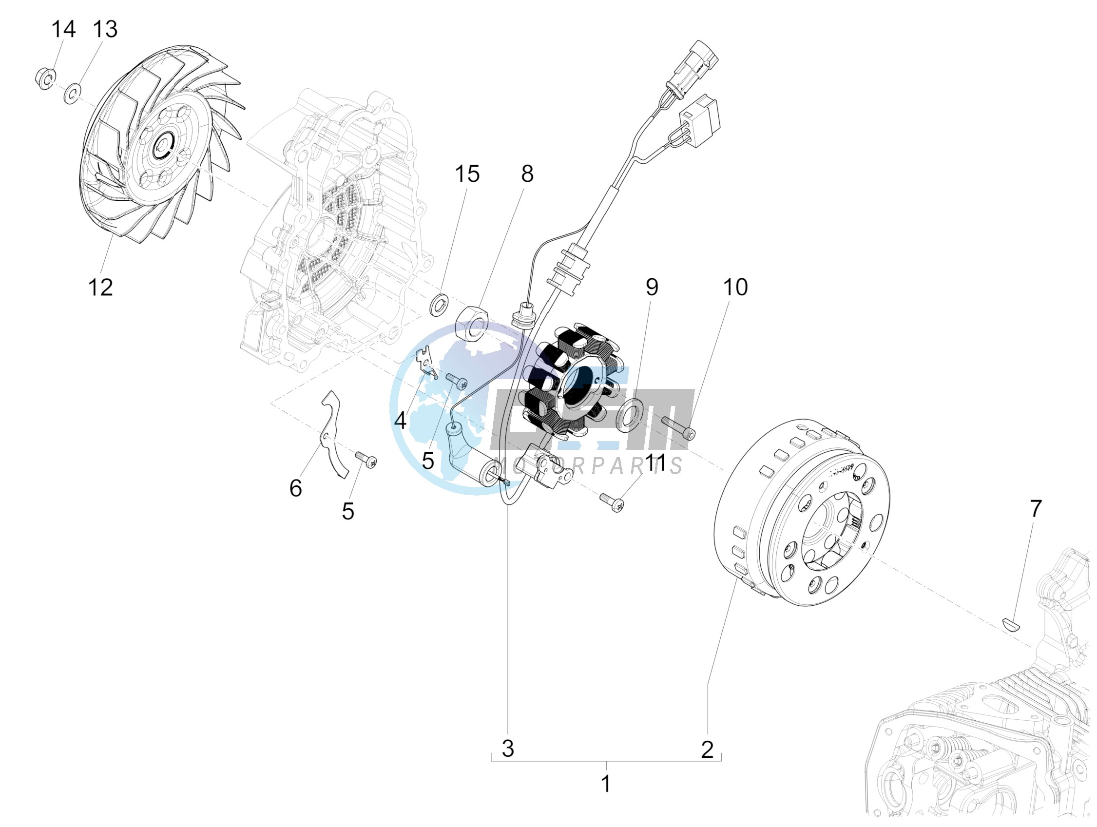 Flywheel magneto